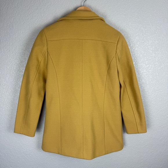 Asymmetrical Zip Moto Jacket, Mustard Yellow S - Fall Layer, Autumn, Retro - Picture 7 of 10